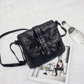 new fashion handbag Crossbody Bag washed leather soft all-match lady Mini Handbag Bag