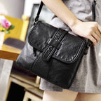 new fashion handbag Crossbody Bag washed leather soft all-match lady Mini Handbag Bag