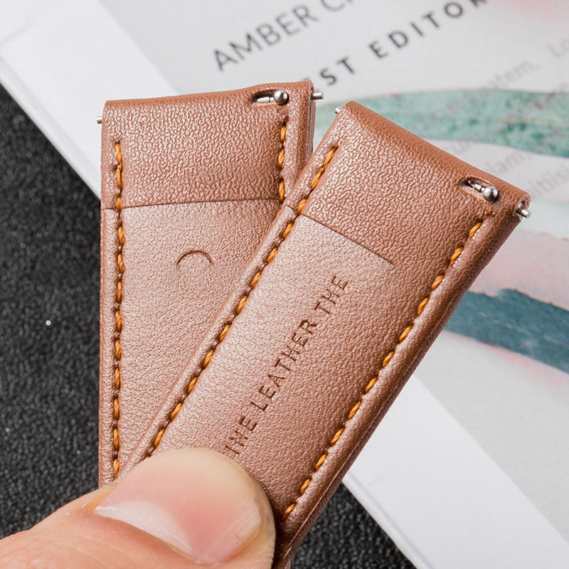 Strap Real Cowhide Watch With Accessories 22mm