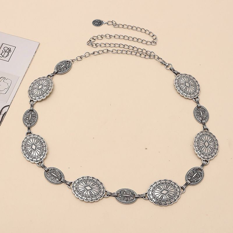 Ethnic Style High-grade All-match Distressed Skirt Shaped Accessory Waist Decorations