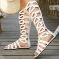 European And American Plus Size Women's Flat Sandals Outdoor Roman Sandals