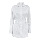 European And American Professional Commute Inner Wear White Shirt Skirt