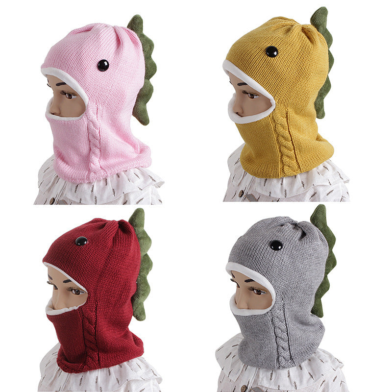 Children's Hat And Scarf With One Plus Velvet