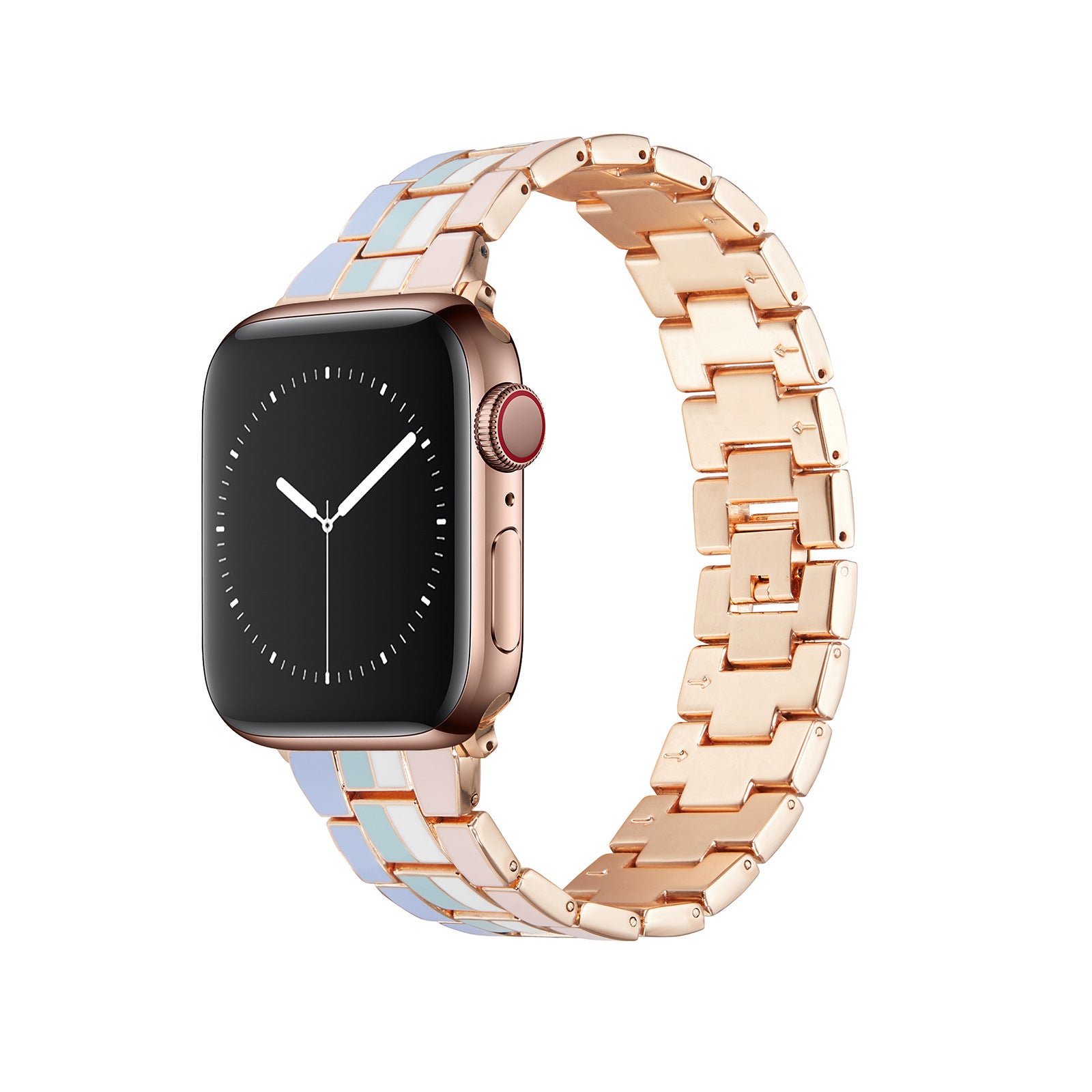 Rainbow Zinc Alloy Steel Band Metal Strap