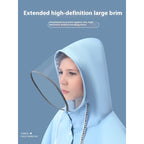 Children's Raincoat Girls Boys Primary School Students School Belt Schoolbag Seat Middle And Big Children Full Body Poncho