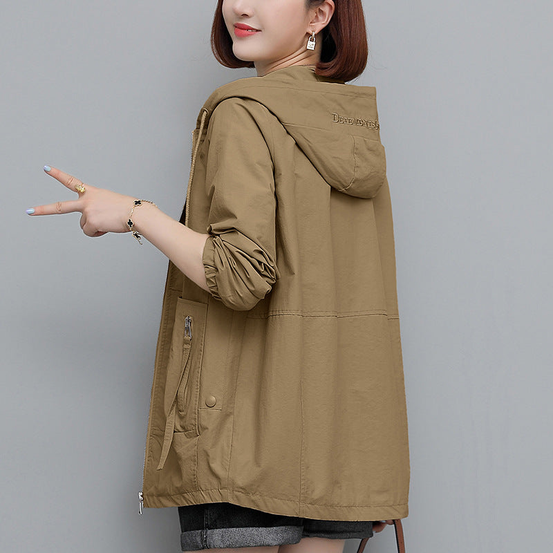 Casual Short Spring And Autumn Jacket Trench Coat