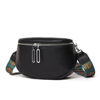 Women's First Layer Cattlehide Leather Fashion Casual Messenger Bag