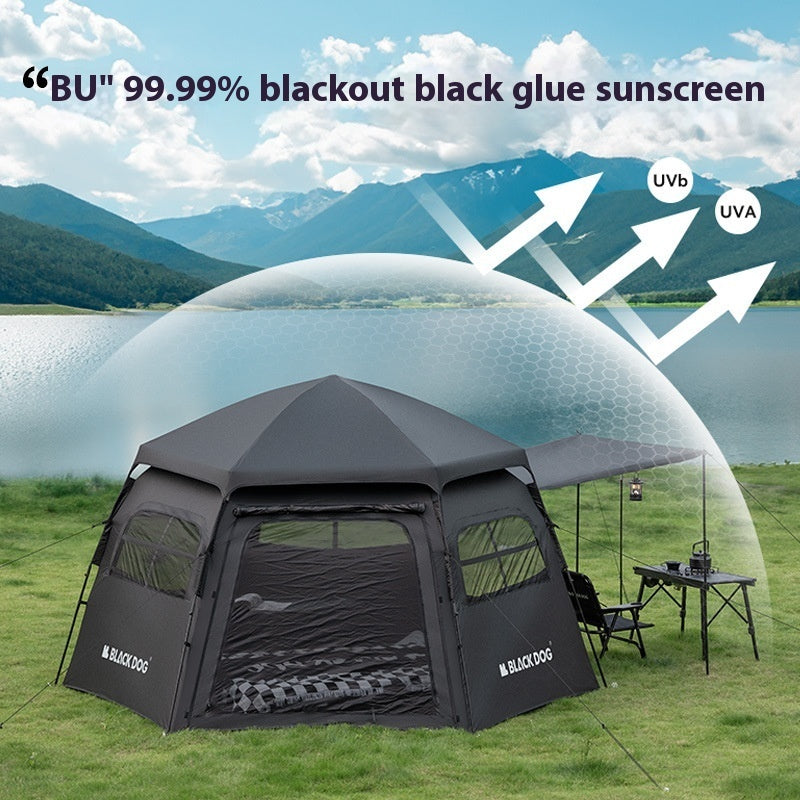 Outdoor Hexagonal Automatic Quickly Open Camping Tent